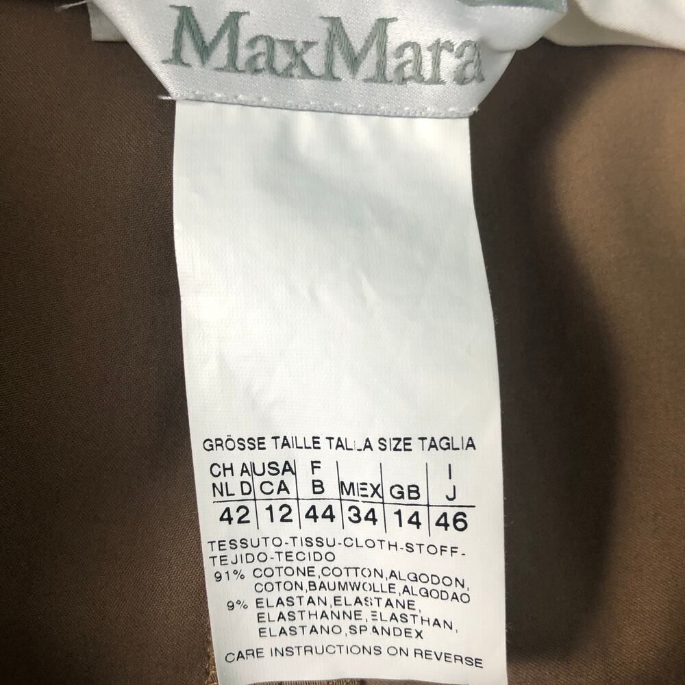 Max Mara Pants Womens 12 Business Office Career Dark Academia Preppy Party Event - Picture 3 of 12